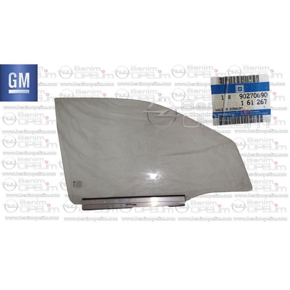 Product Code : 161267 - Opel Vectra A Right Front Door Glass GM Genuine 161267 - 90270690