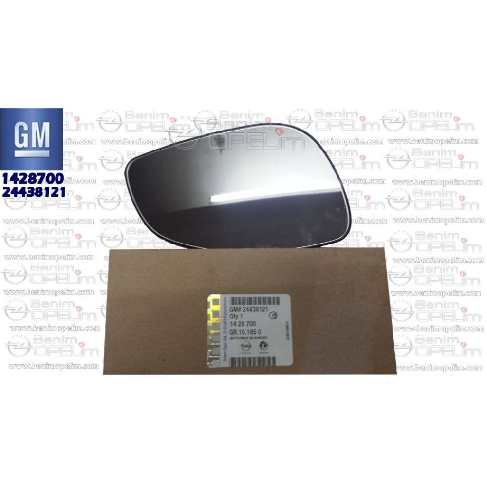 Opel Signum, Vectra C Electric Right Outside Rear View Mirror Glass GM Genuine 1428700 - 24438121