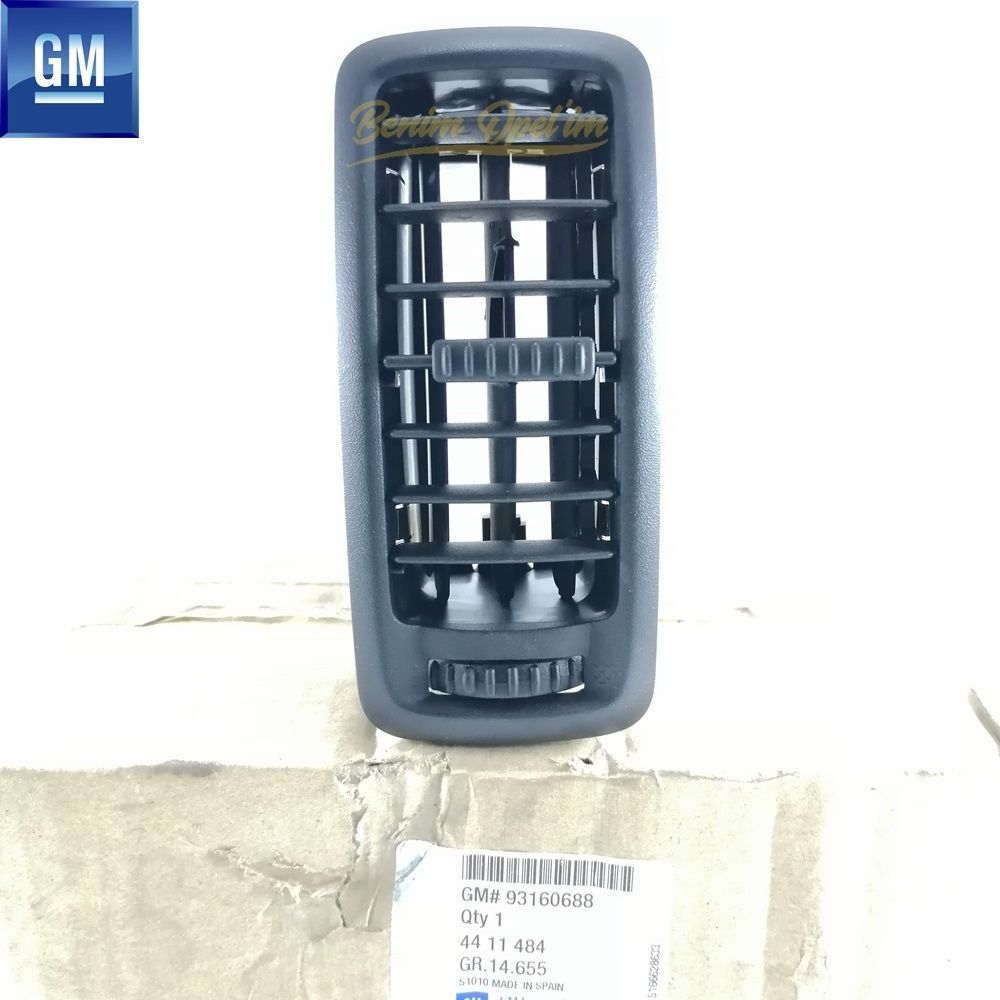 Opel Vivaro A, Renault Trafic Front Vent Grille Black GM Genuine 4411484 - 93160688