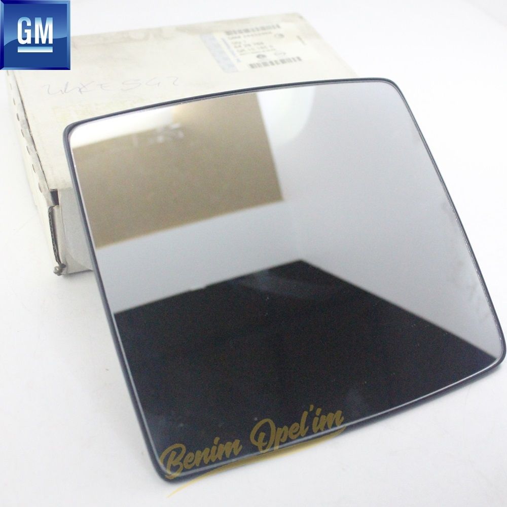 Opel Combo C Left Outside Rear View Mirror Glass (Convex) GM Genuine 6428768 - 24432469