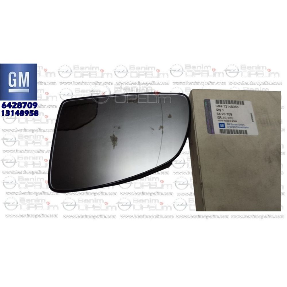 Opel Meriva A Manual Left Outside Rear View Mirror Glass GM Genuine 6428709 - 13148958