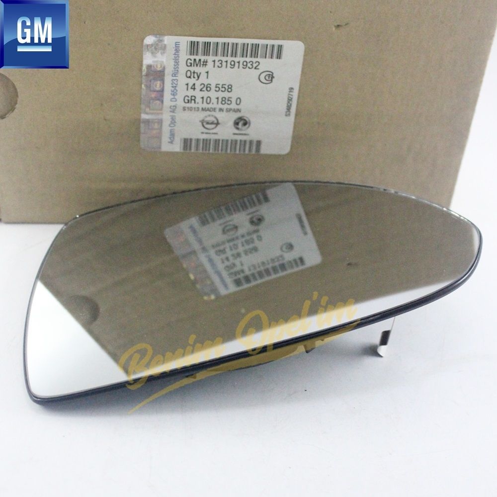 Product Code : 1426558 - Opel Corsa D Right Outside Rear View Mirror Glass Unheated Manual GM Original 1426558 - 13191932 - 13191932