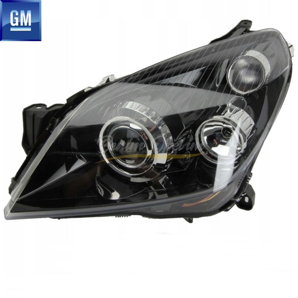 Opel Astra H Xenon Left Headlamp Complete (Gy, Nj) GM Genuine 1216663 - 93178639