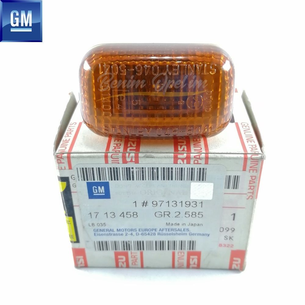 Opel Frontera B Complete Fender Signal Lamp Orange GM Original 1713458 - 97131931