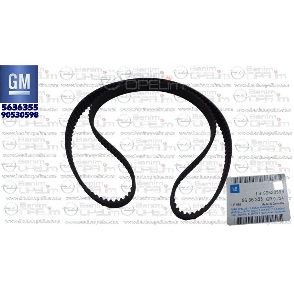 Product Code : 5636355 - Timing Belt 1.7/2.0 176, 240mm GM Genuine 5636355 - 90530598