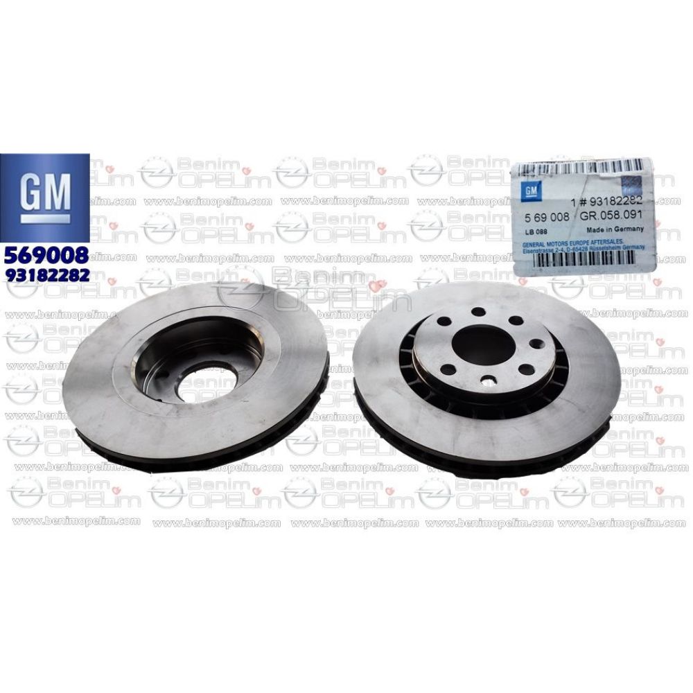 Product Code : 569008 - Front Brake Disc Kit 1.4/1.6/1.7/1.8/2.0 GM Genuine 569008 - 93182282