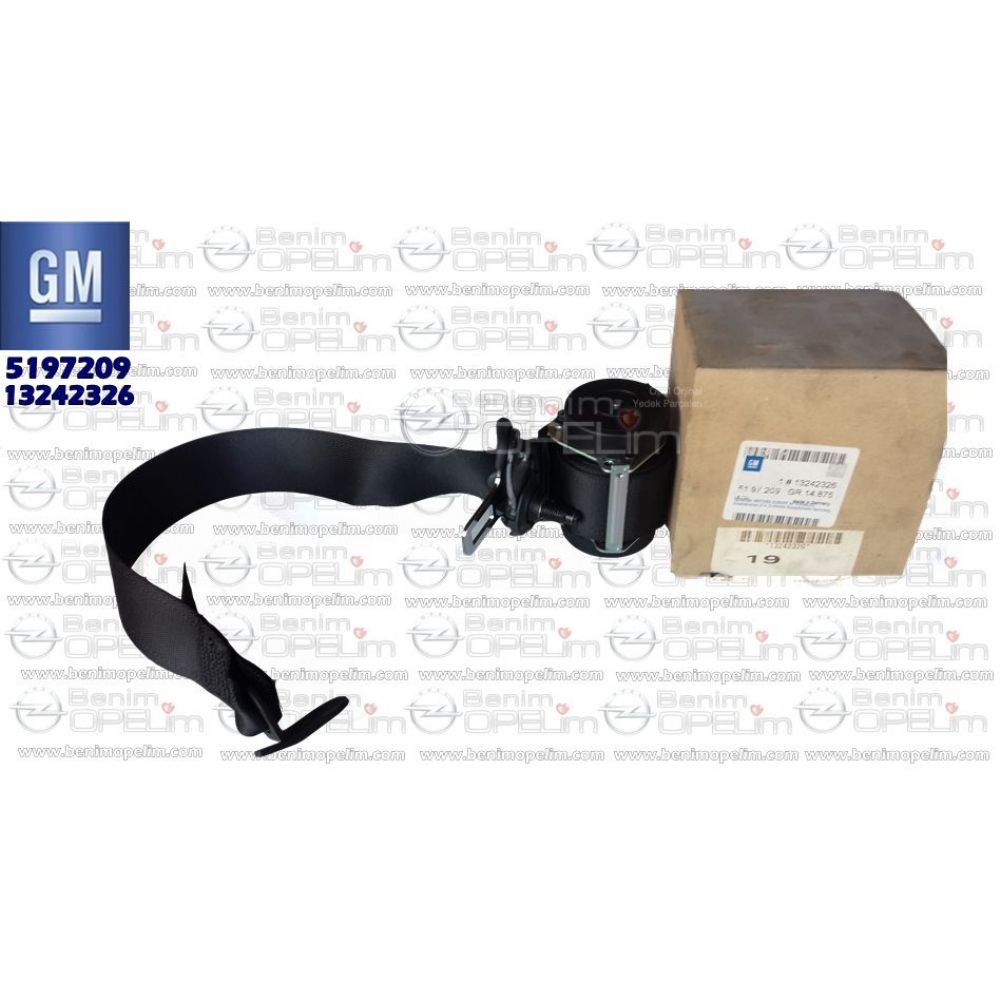 Product Code : 5197209 - Opel Astra H Right Rear Seat Belt GM Genuine 5197209 - 13242326