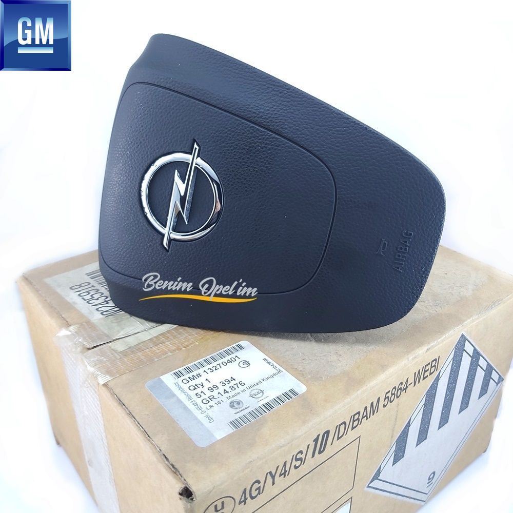 Opel Insignia A Steering Wheel Airbag Cover Black Complete (Driver Airbag) GM Original 5199394 - 199428