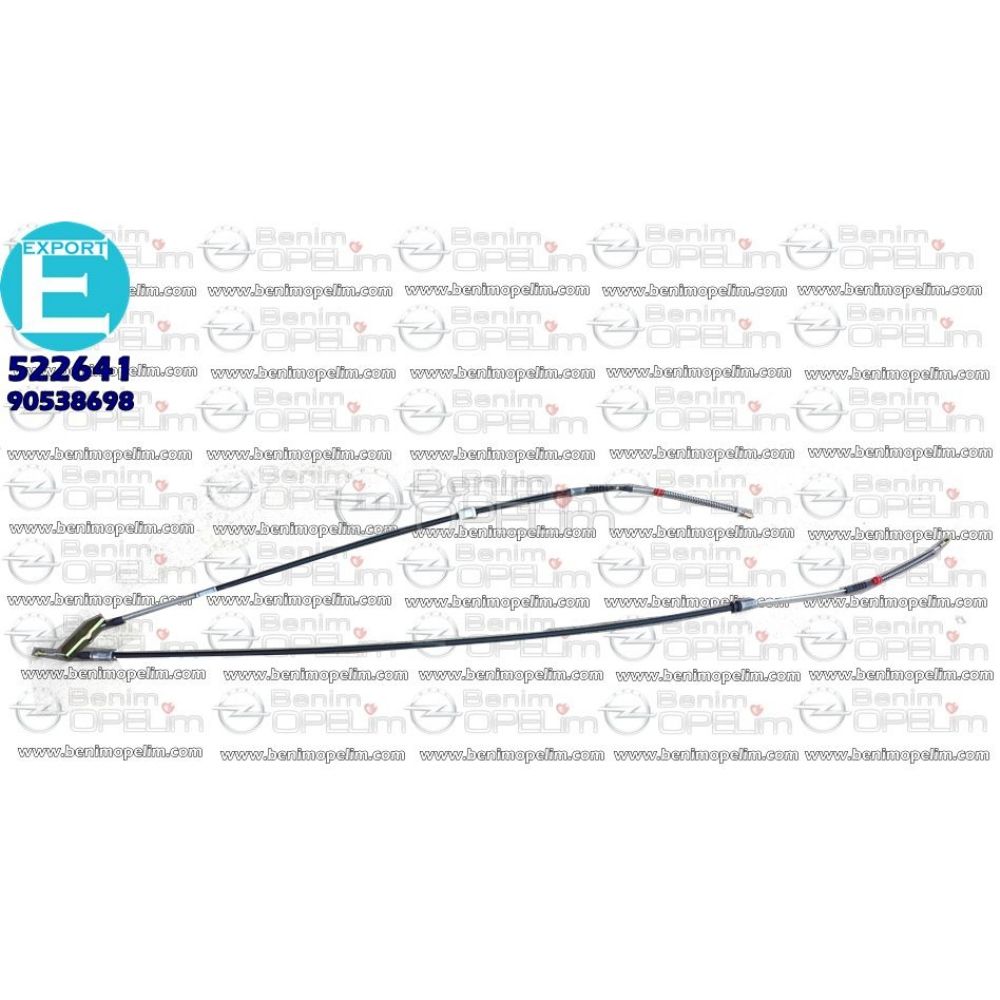 Product Code : 522641G - Opel Astra F Hand Brake Cable 1995, 1998 Model Imported Best Quality 522641