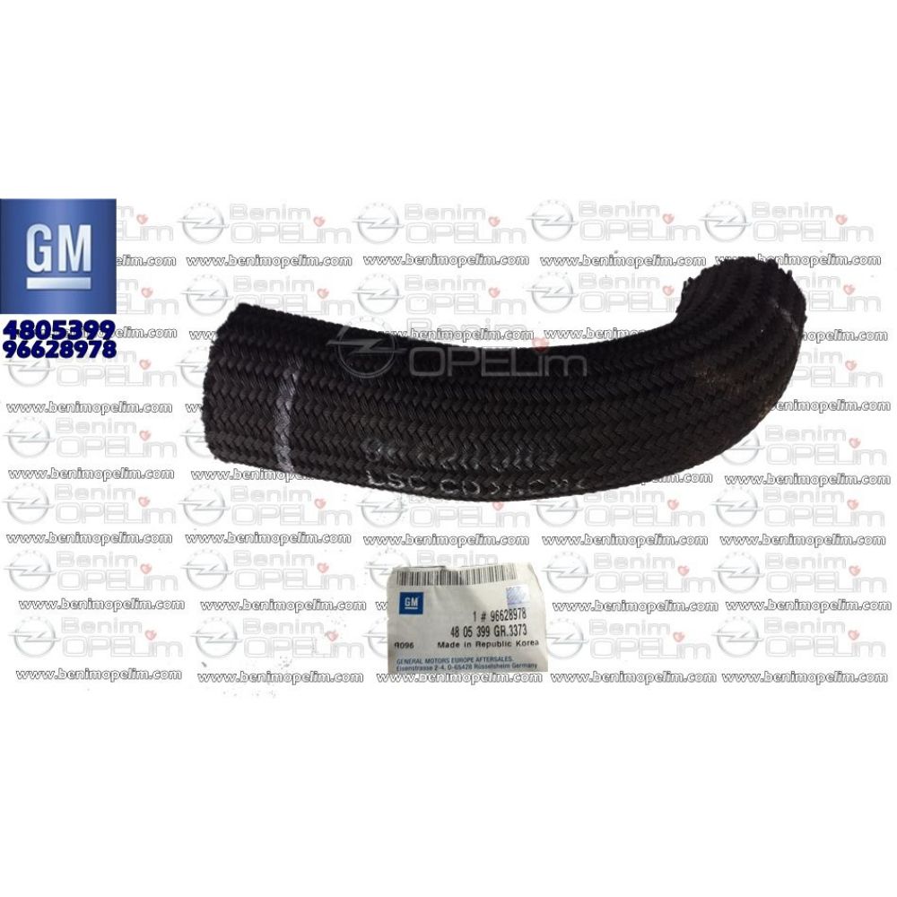 Opel Antara Turbo Hose Z20DM GM Genuine 4805399 - 96628978