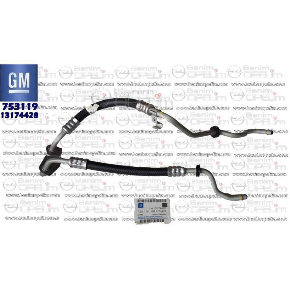 Opel Signum, Vectra C Transmission Oil Cooler Pipe Inlet And Outlet GM Original 753119 - 13174428