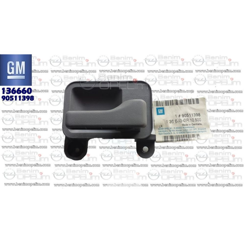 Product Code : 136660 - Opel Vectra A Front Door Interior Opening Handle Right GM Genuine 136660 - 90511398