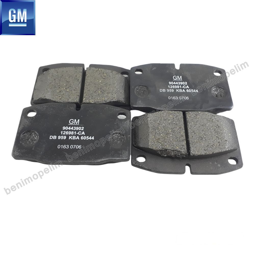 Product Code : 1605870 - Front Brake Pad Opel Corsa A, Kadette E, Omega A, Vectra A GM Genuine 1605870 - 90443902