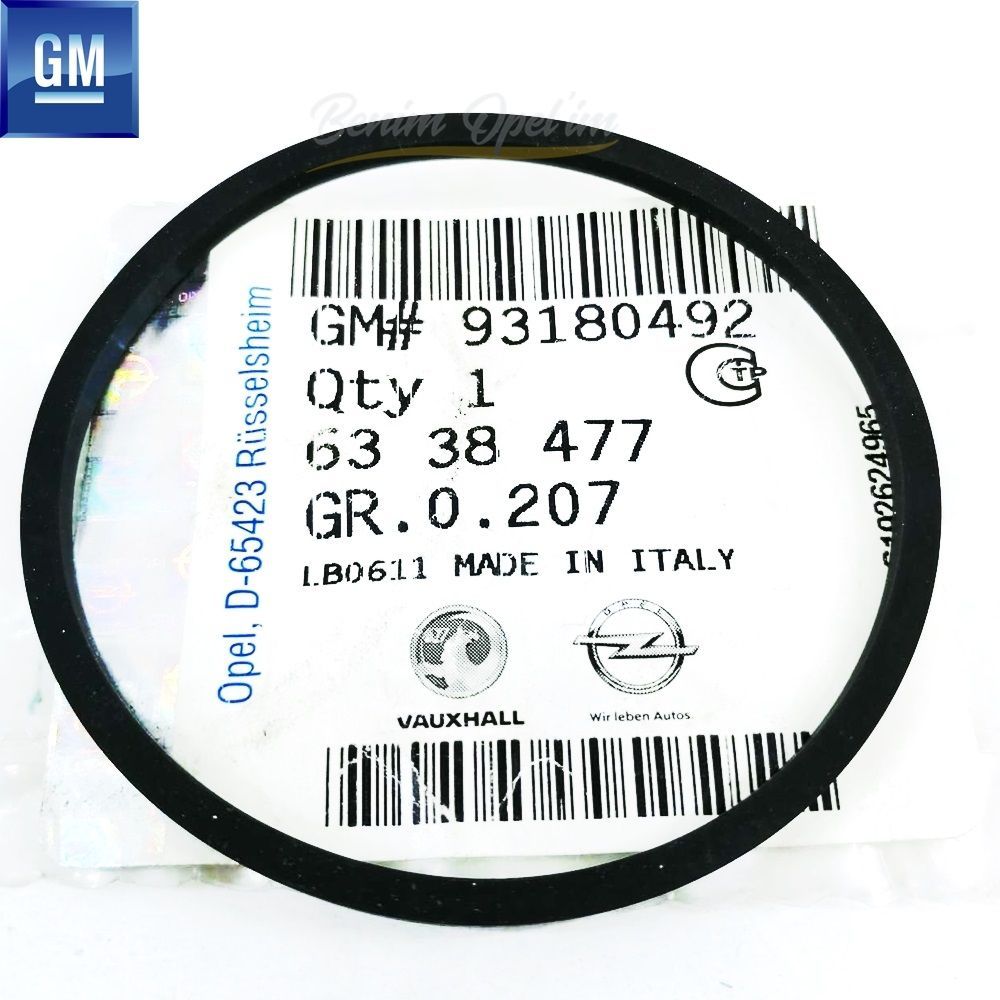 Product Code : 6338477 - Thermostat Gasket 1.9 Opel Astra H, Signum, Vectra C, Zafira B GM Genuine 6338477 - 93180492