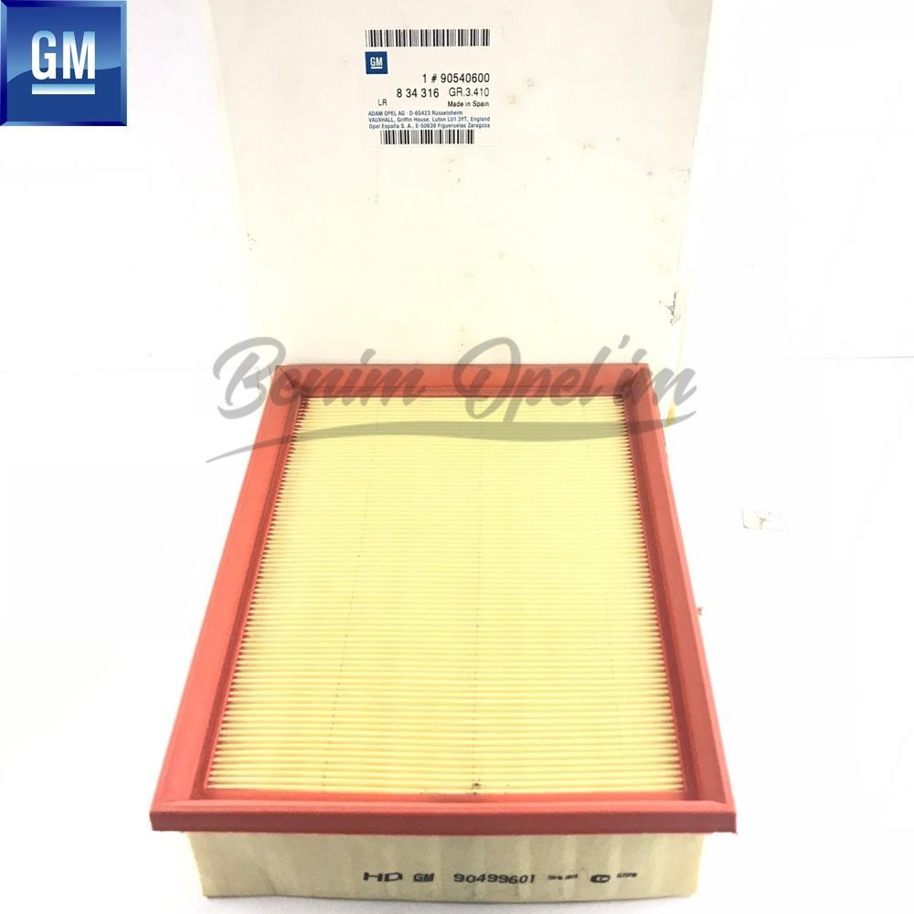 Product Code : 834316 - Opel Vectra B Air Filter X20DTH, Z22SE GM Genuine 834316 - 90540600