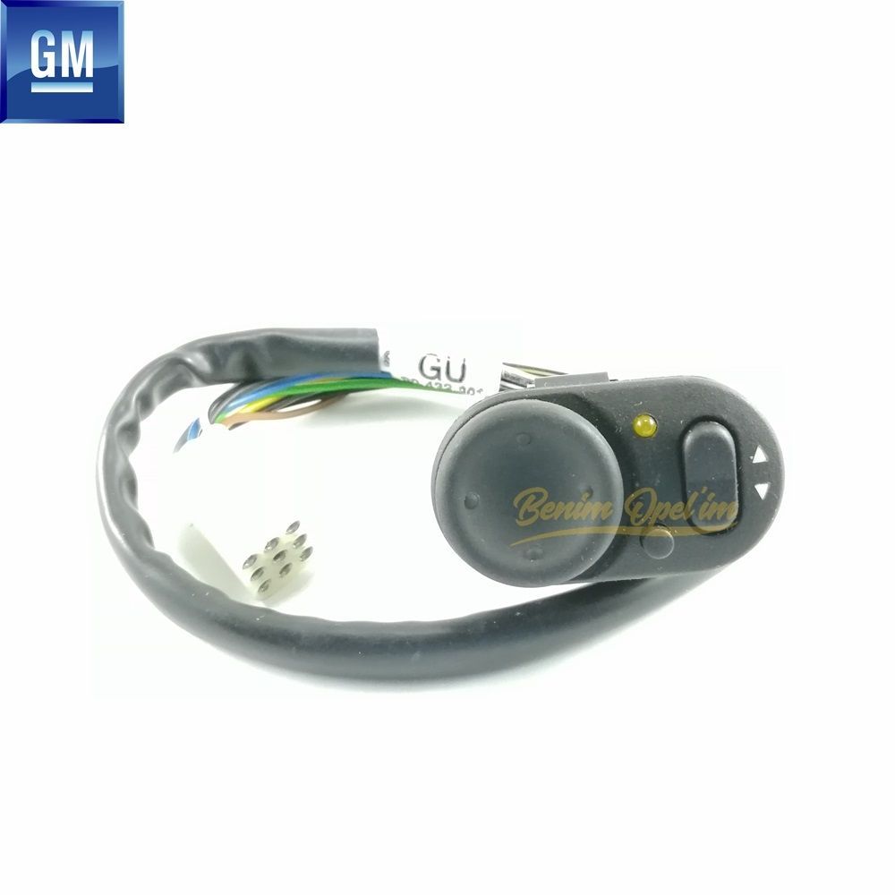 Product Code : 6240010 - Opel Corsa B Complete Outside Rear View Mirror Adjustment Control (Gu) GM Original 6240010 - 90433891