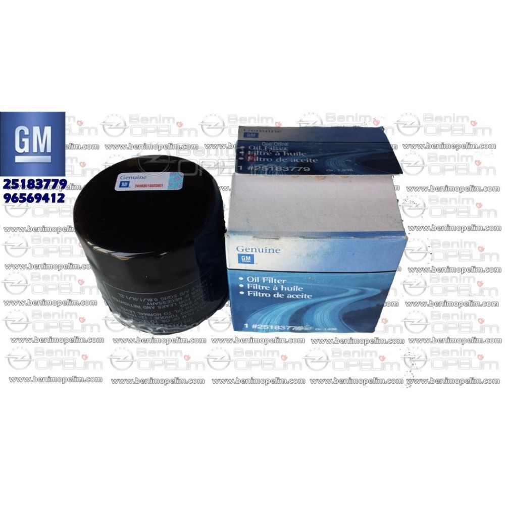 Product Code : 25183779 - Chevrolet Kalos Oil Filter GM Genuine 25183779