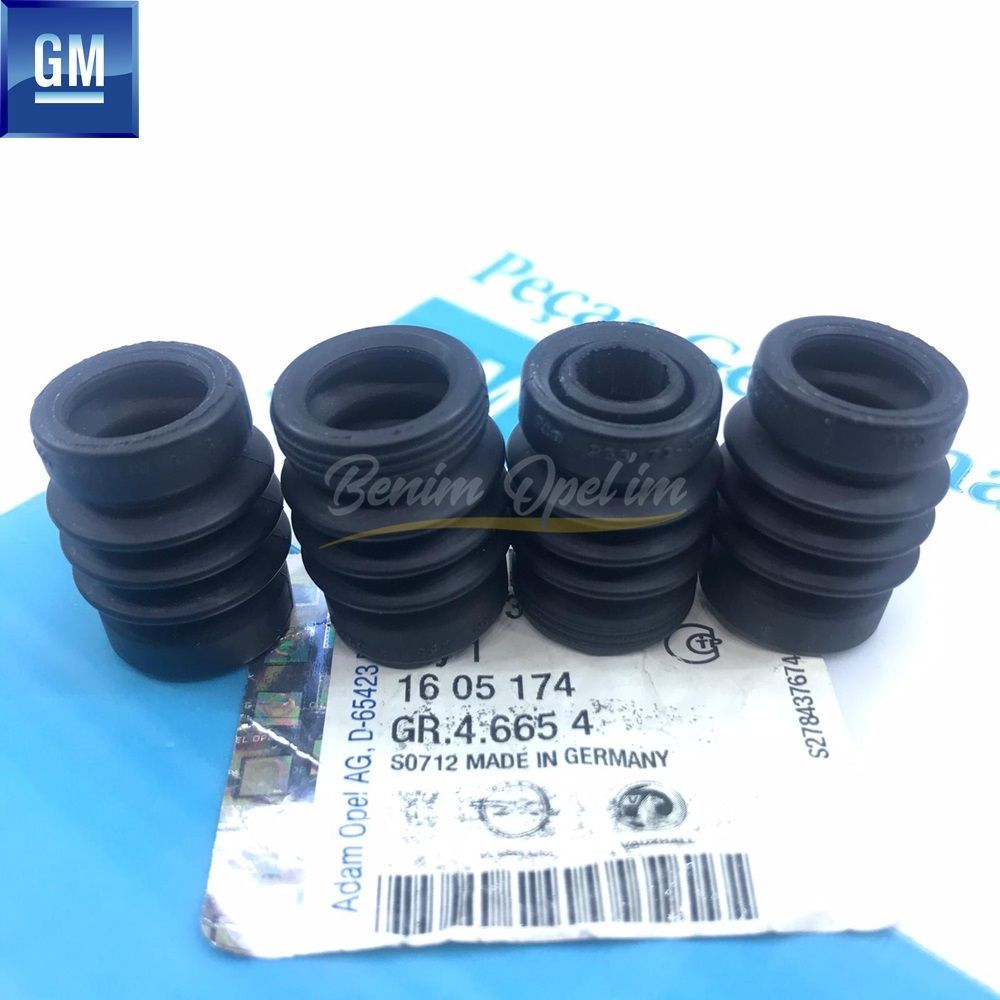 Rear Caliper Pin Boot Kit Gasket Chevrolet Cruze, Opel Astra J, Mokka, Zafira C GM Genuine 1605174 - 13418686 - 13418686