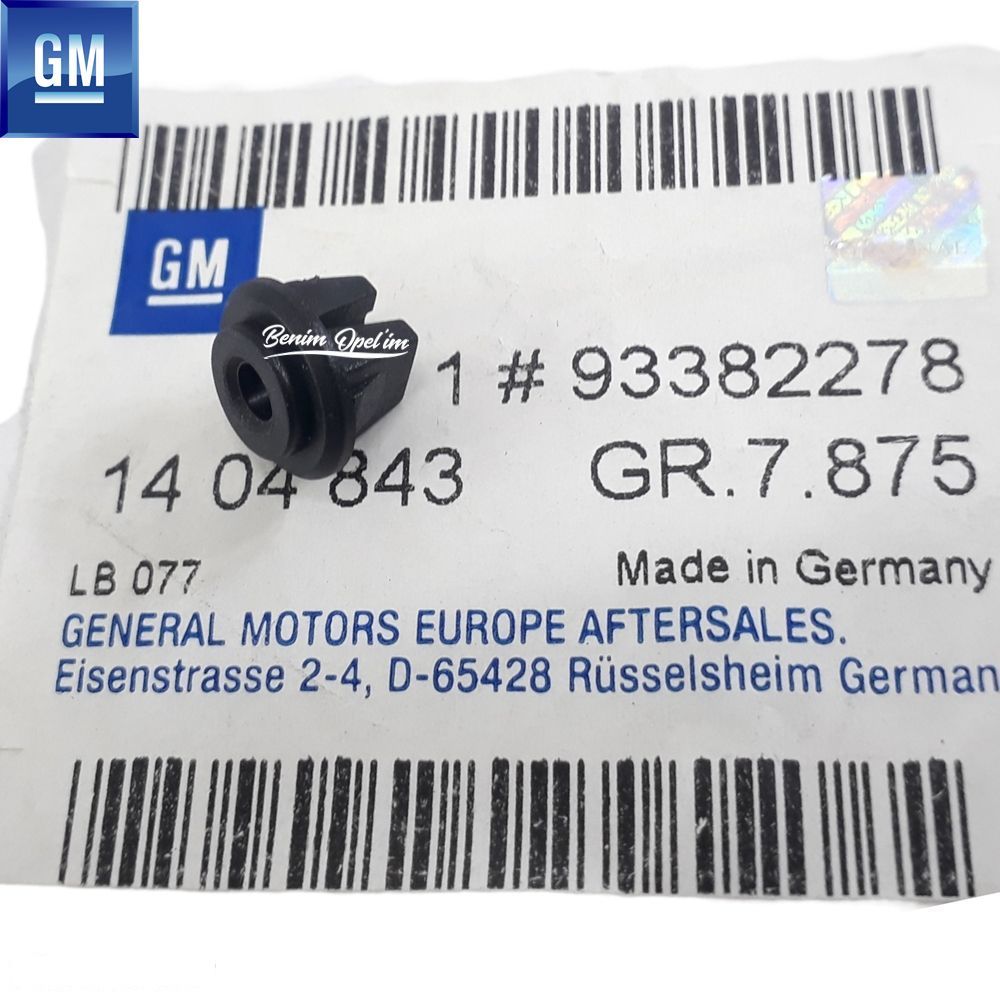 Product Code : 1404843 - Opel Astra H Sedan NB Rear Bumper End Nut GM Genuine 1404843 - 93382278