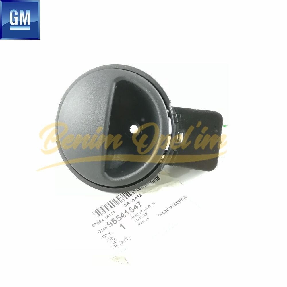 Chevrolet Aveo T200/T250/255, Kalos Left Door Interior Opening Handle Black GM Genuine 96541647