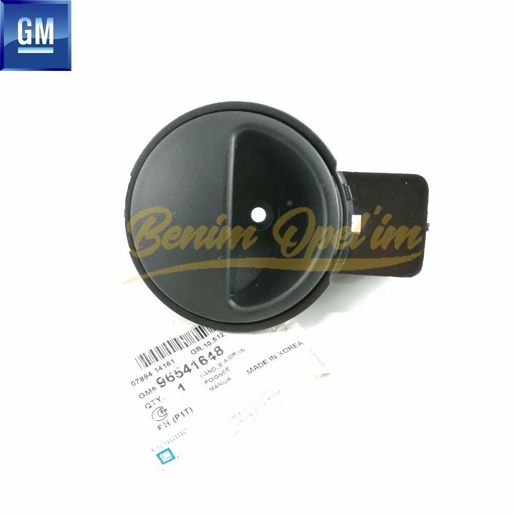 Chevrolet Aveo T200/T250/255, Kalos Right Door Interior Opening Handle Black GM Genuine 96541648