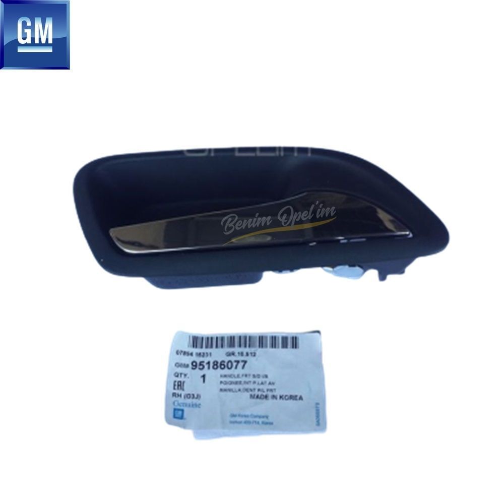 Chevrolet Cruze Right Door Interior Opening Handle (Front Rear Compatible) GM Original 95186077 - 95015603