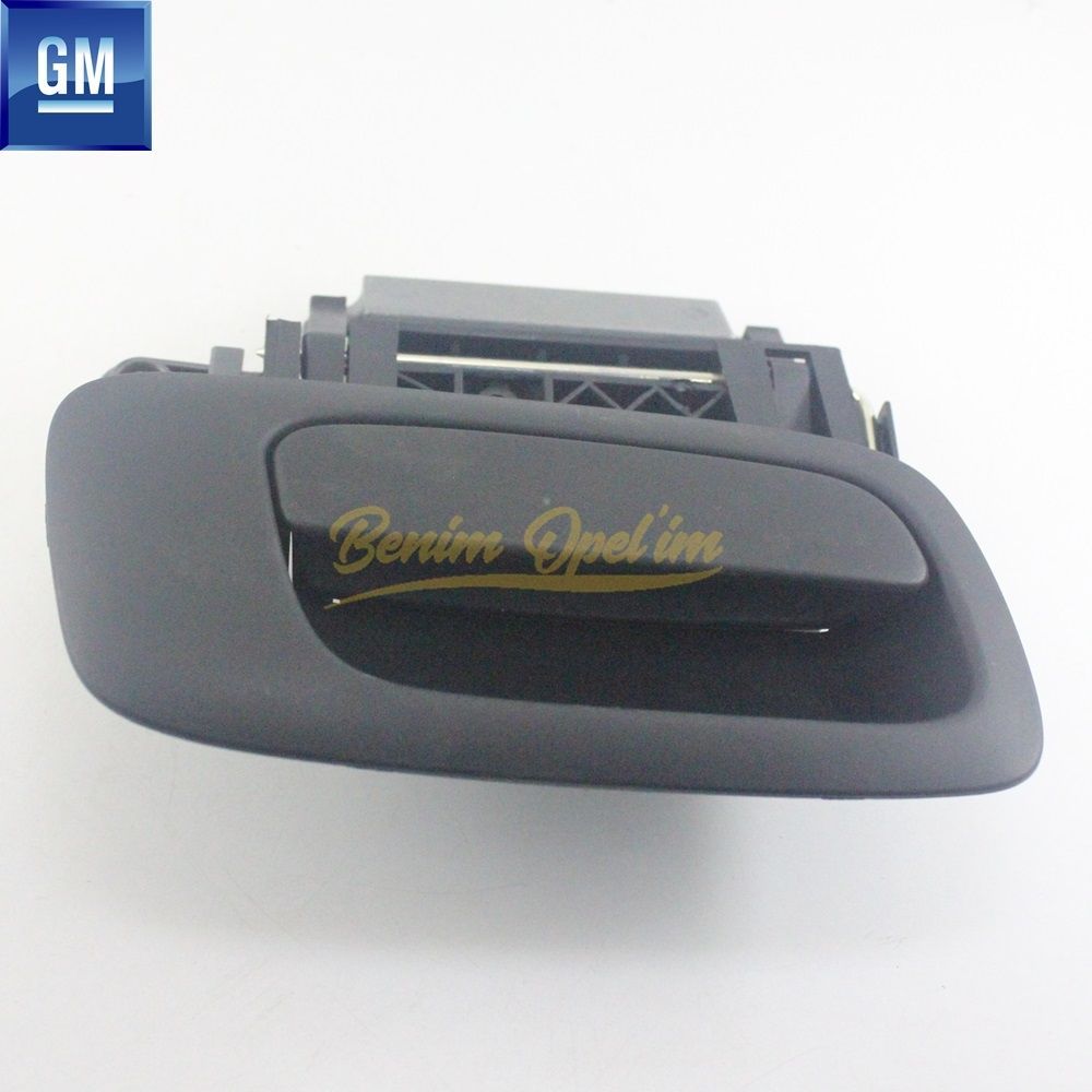 Opel Astra G, Zafira A Right Door Exterior Opening Handle Black GM Genuine 138240 - 24443949