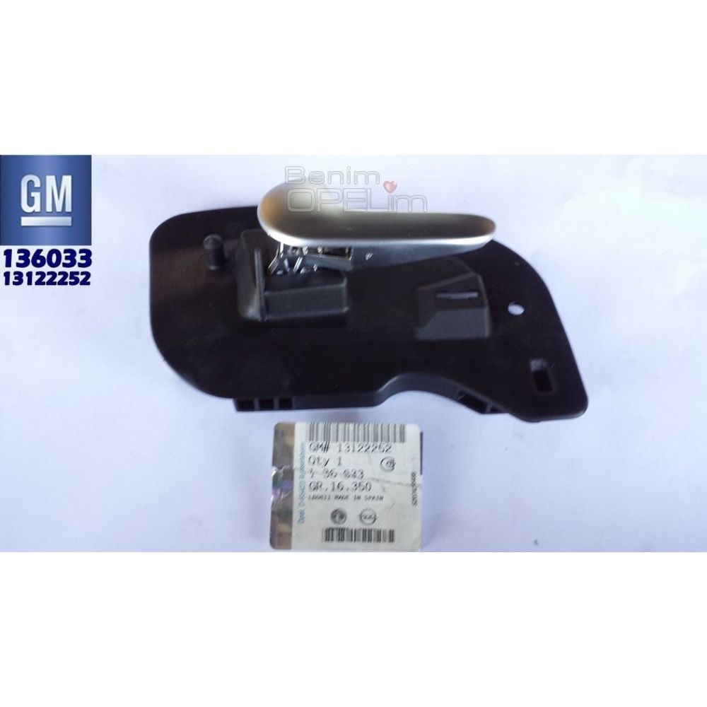 Product Code : 136033 - Opel Corsa C Door Interior Opening Handle L Matte Chrome GM Genuine 136033 - 13122252