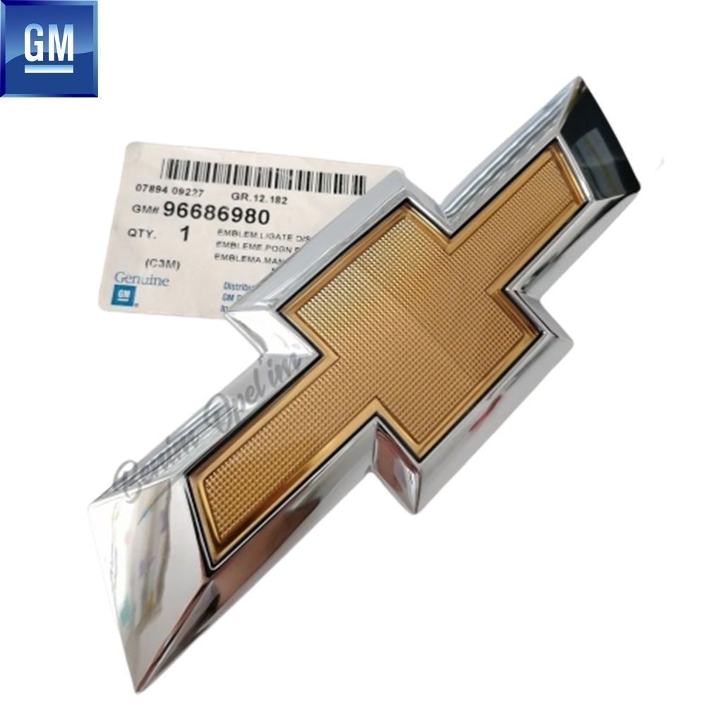 Product Code : 96686980 - Chevrolet Spark M300 Rear Tailgate Emblem GM Genuine 96686980