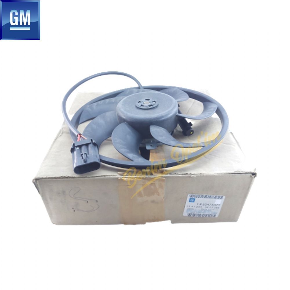 Opel Vectra B Air Conditioner Radiator Cooling Fan Without Hood 1.7/2.0/2.2 GM Original (Push Fan) 1341285 - 52479135