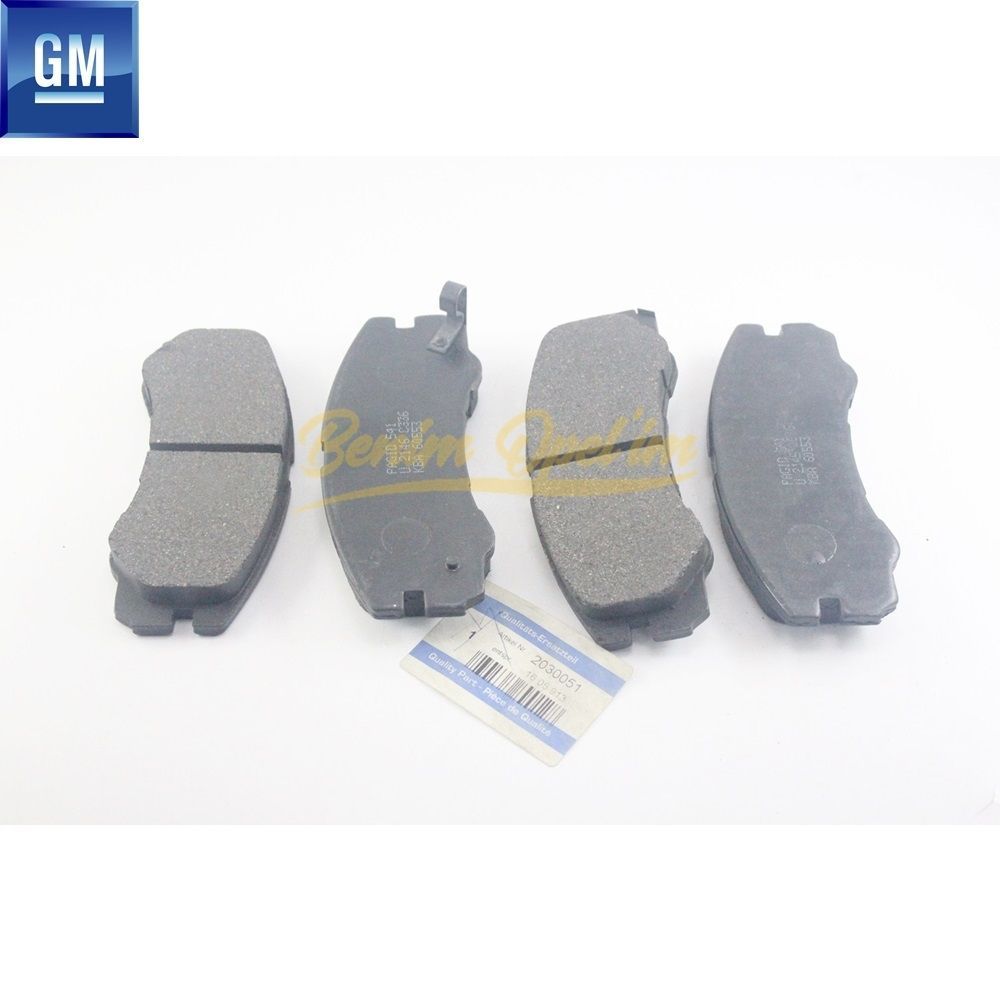 Opel Frontera A, Monterey Front Brake Pad Kit 4X4 GM Genuine 1605913 - 97113888