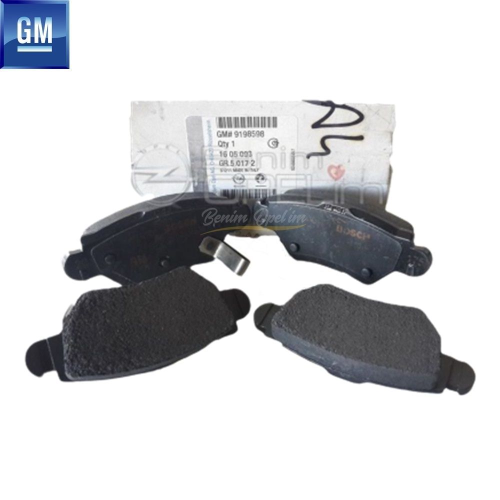 Product Code : 1605093 - Opel Zafira A Rear Brake Disc Pad GM Genuine 1605093 - 9198598