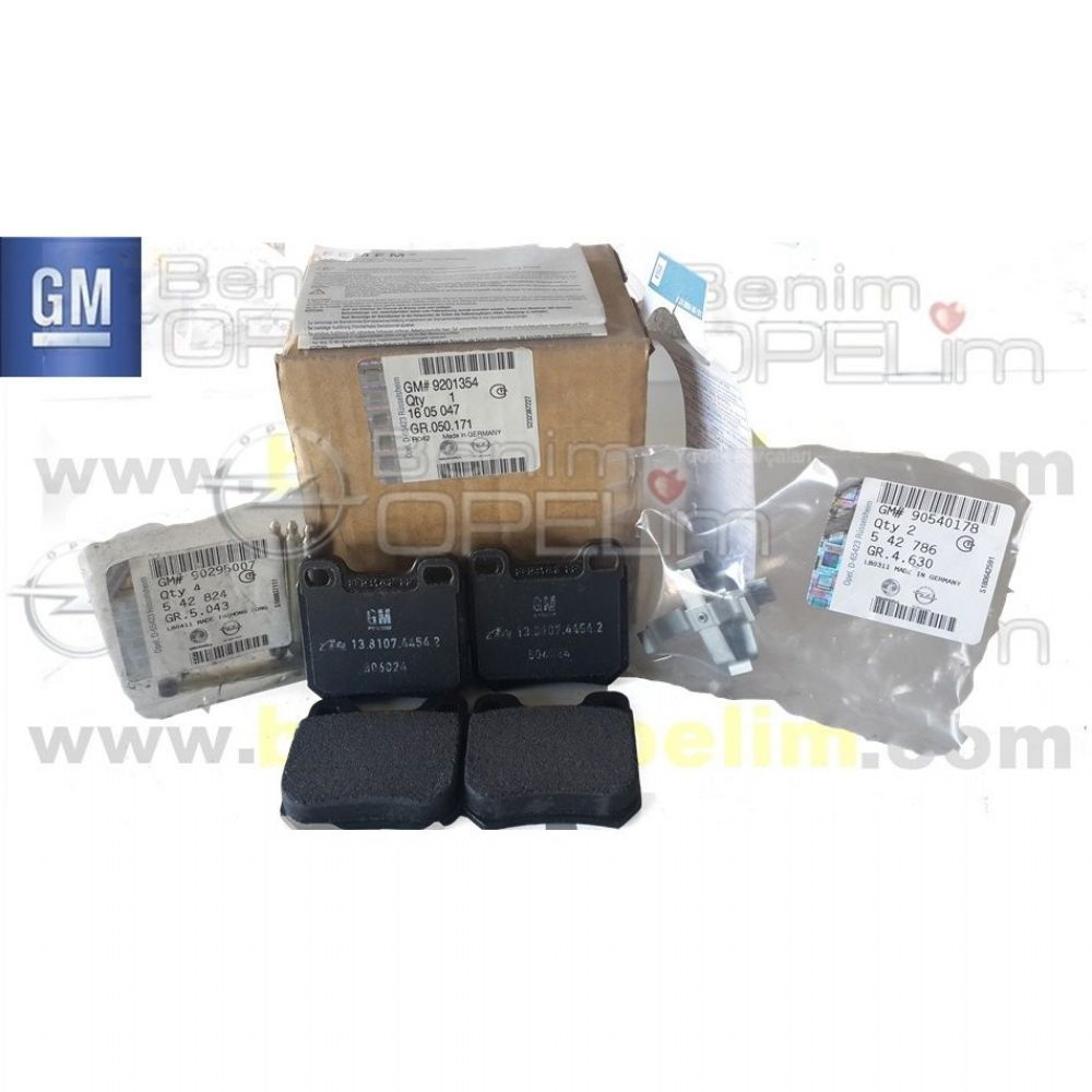 Product Code : 1605047 - Opel Omega A, Vectra B Rear Brake Pad Kit GM Genuine 1605047 - 9201354