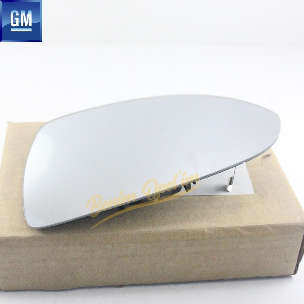 Opel Corsa D, Corsa E Right Outside Rear View Mirror Glass Unheated 2010 Onwards GM Original 1426473 - 13296268