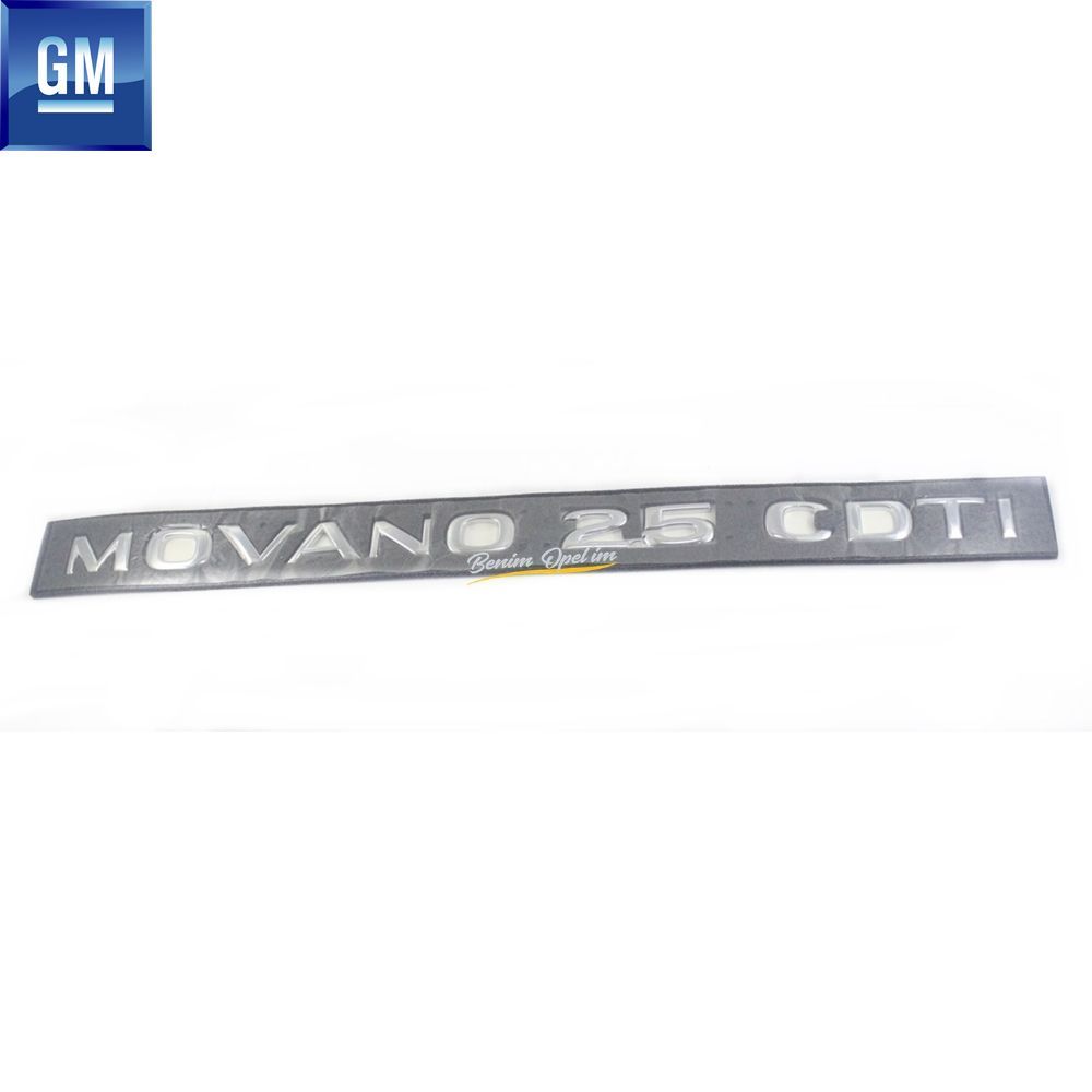 Product Code : 4416118 - Opel Movano A "Movano 2.5 CDTI" Lettering GM Genuine 4416118 - 93185188