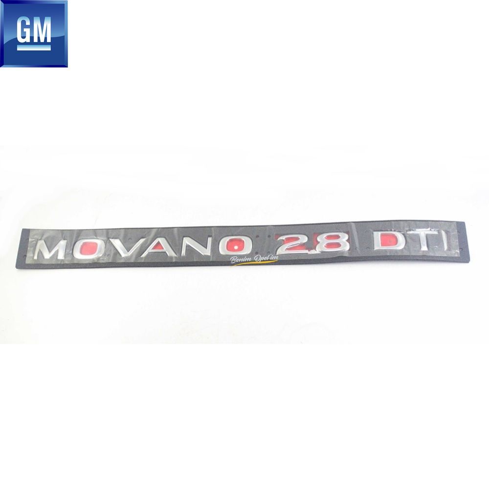 Movano A "Movano 2.8 DTI" Lettering GM Original 4404245 - 9112245