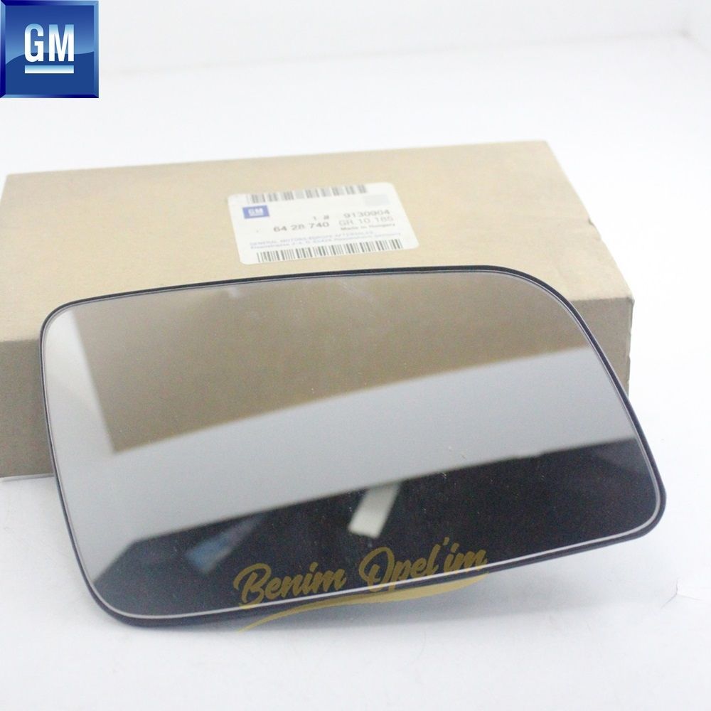 Opel Astra G Right Outside Rear View Mirror Glass Manual GM Original 6428740 - 9130904