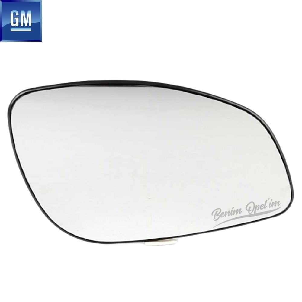 Opel Meriva B Left Outside Rear View Mirror Glass Electric GM Genuine 1428488 - 13258014