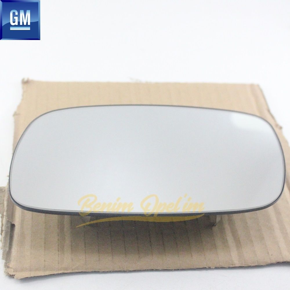 Left Outside Rear View Mirror Glass Convex Electric Opel Astra F, Omega A, Senator B, Vectra A GM Genuine 1427423 - 90442199