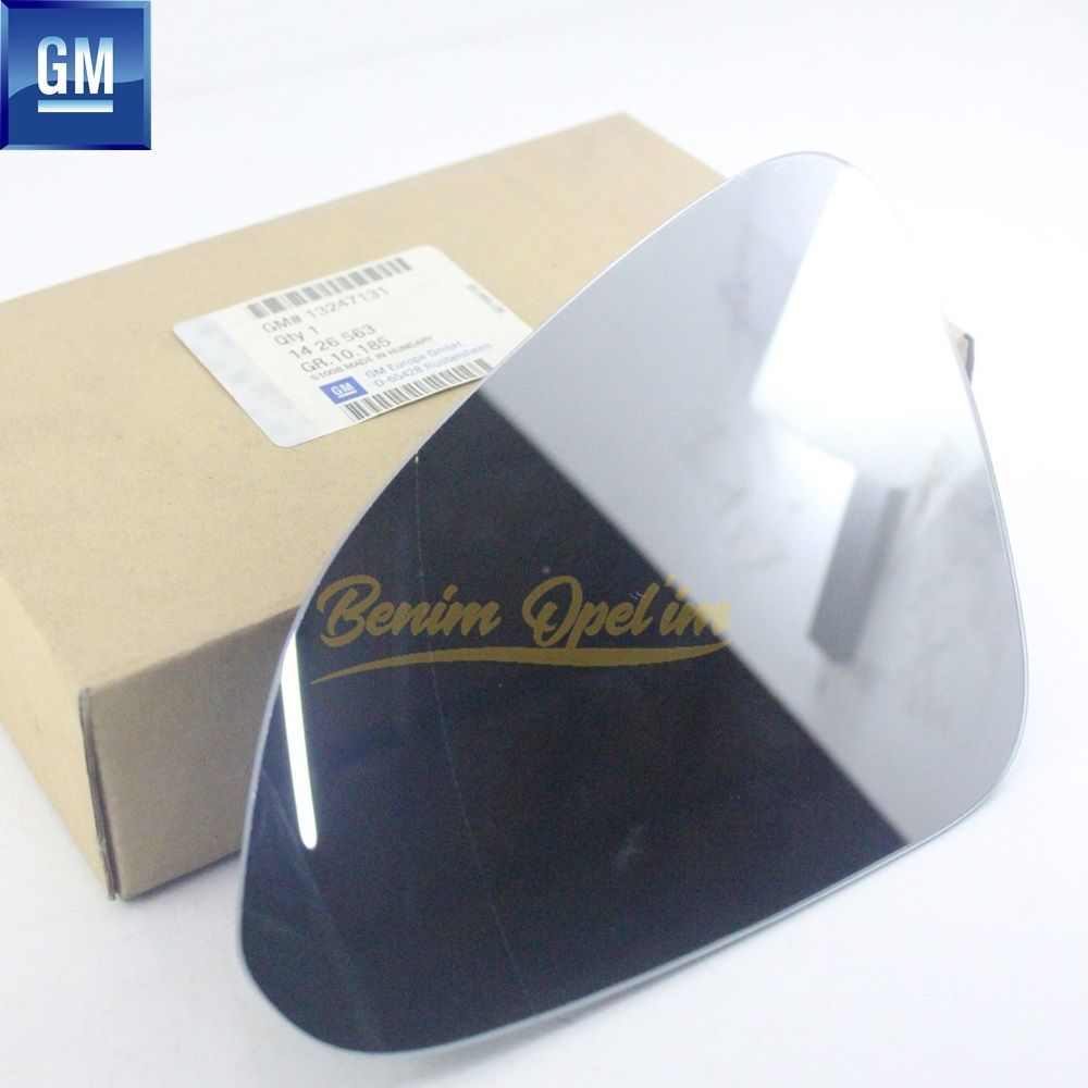 Opel Insignia A Left Outside Rear View Mirror Glass Electric Heated GM Genuine 1426563 - 13247131