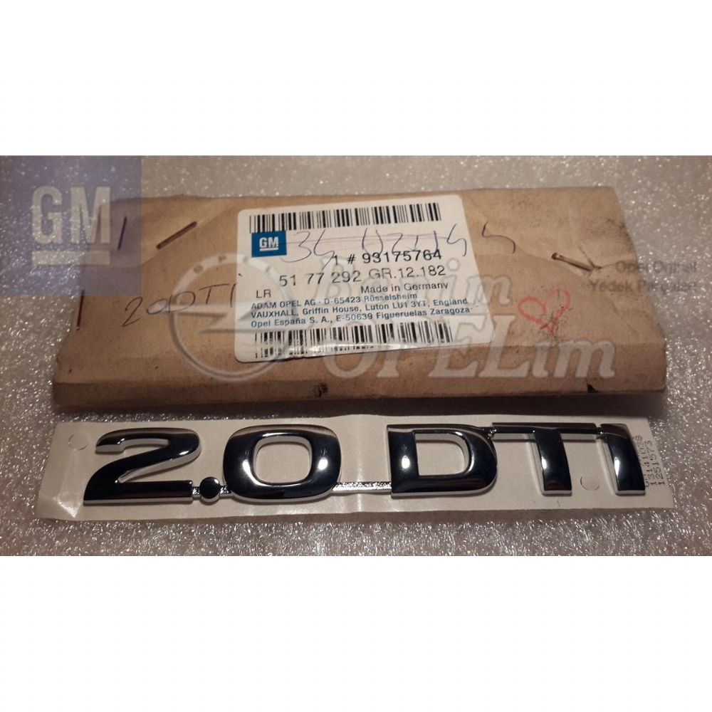 Astra G 2.0 DTI Font GM Original 93175764