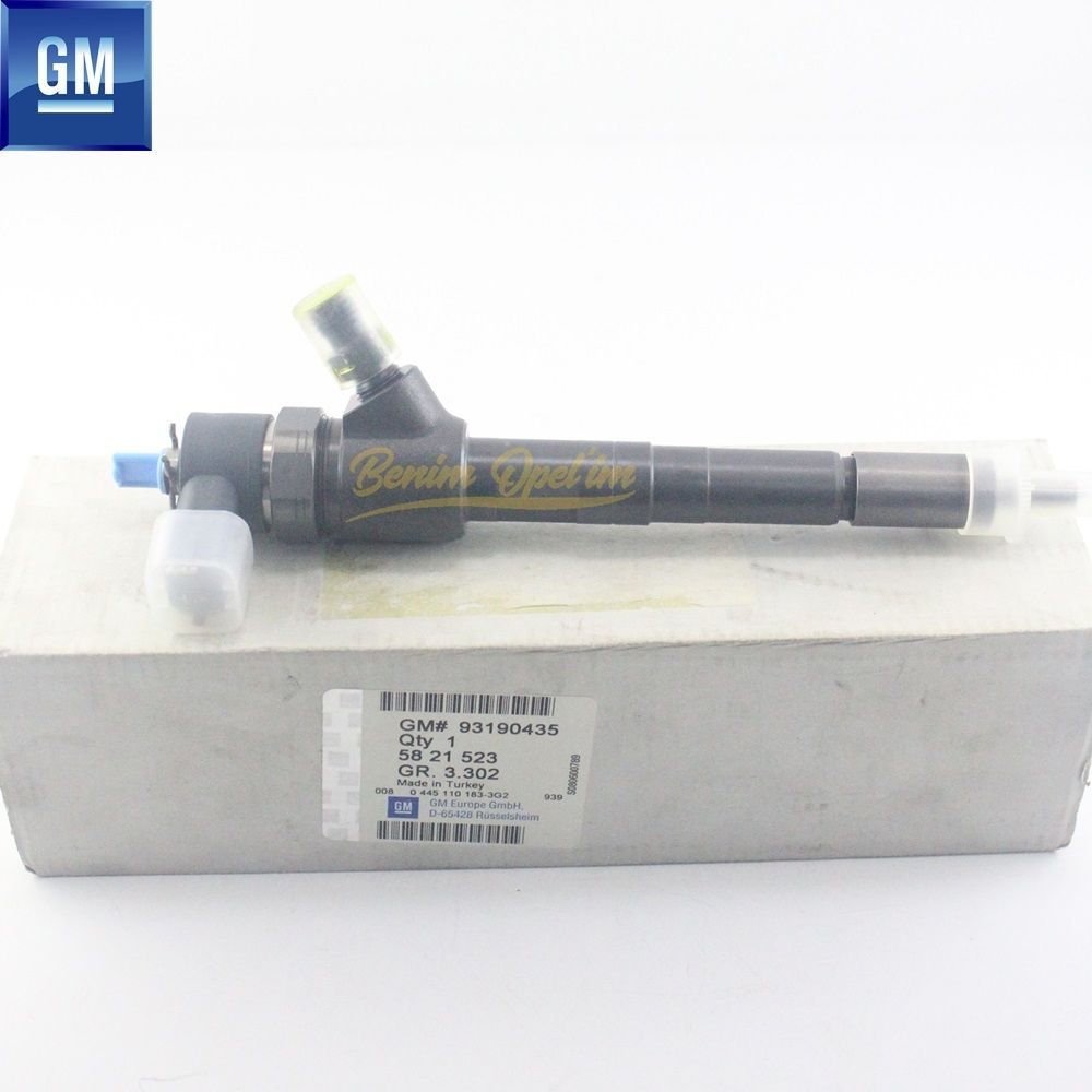 Product Code : 5821523 - Fuel Injector Complete 1.3 Opel Astra H, Corsa C, Corsa D, Meriva A GM Genuine 5821523 - 93190435