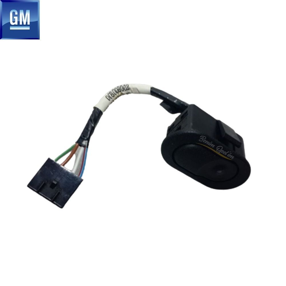 Opel Vectra B Rear Window Control Knob Black (Right Left Compatible) GM Genuine 90433369 - 1241150