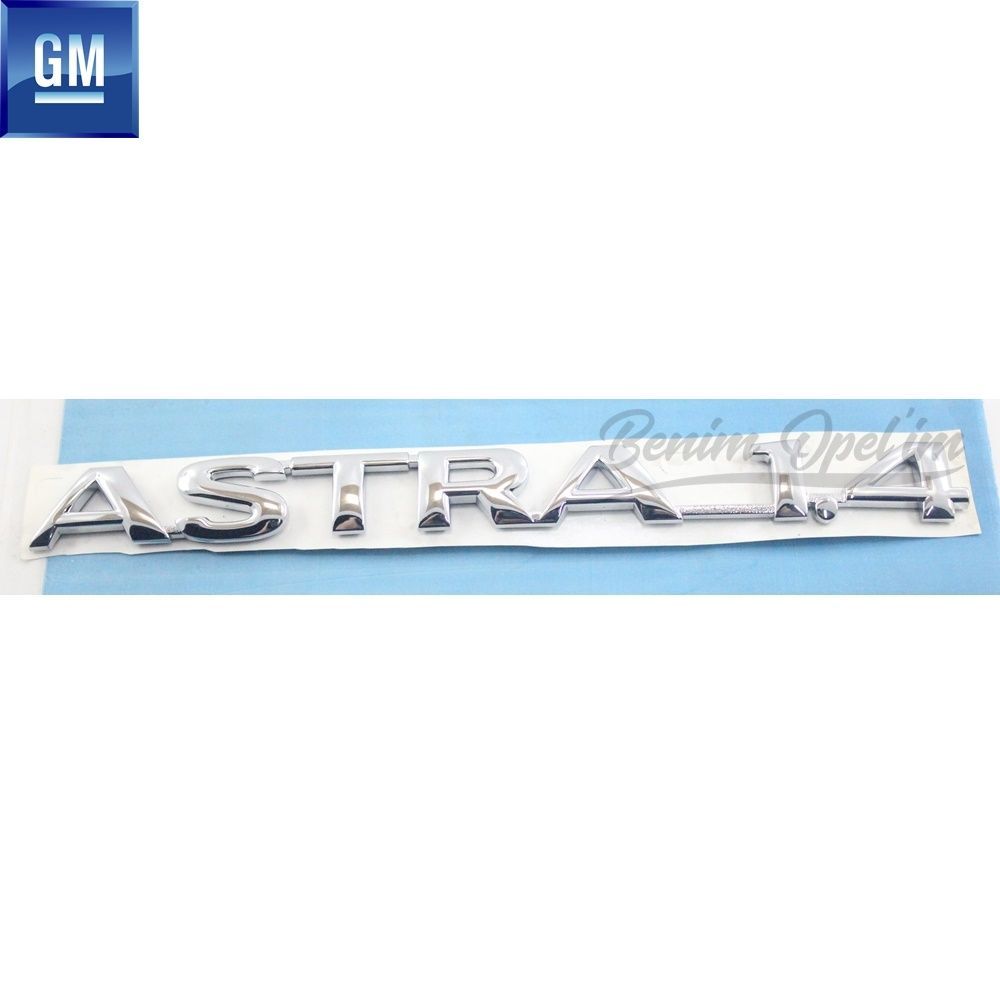 Product Code : 5177043 - Opel Astra F Rear Boot Lid Astra 1.4 Lettering Chrome GM Genuine 5177043 - 90518603 - 90518603