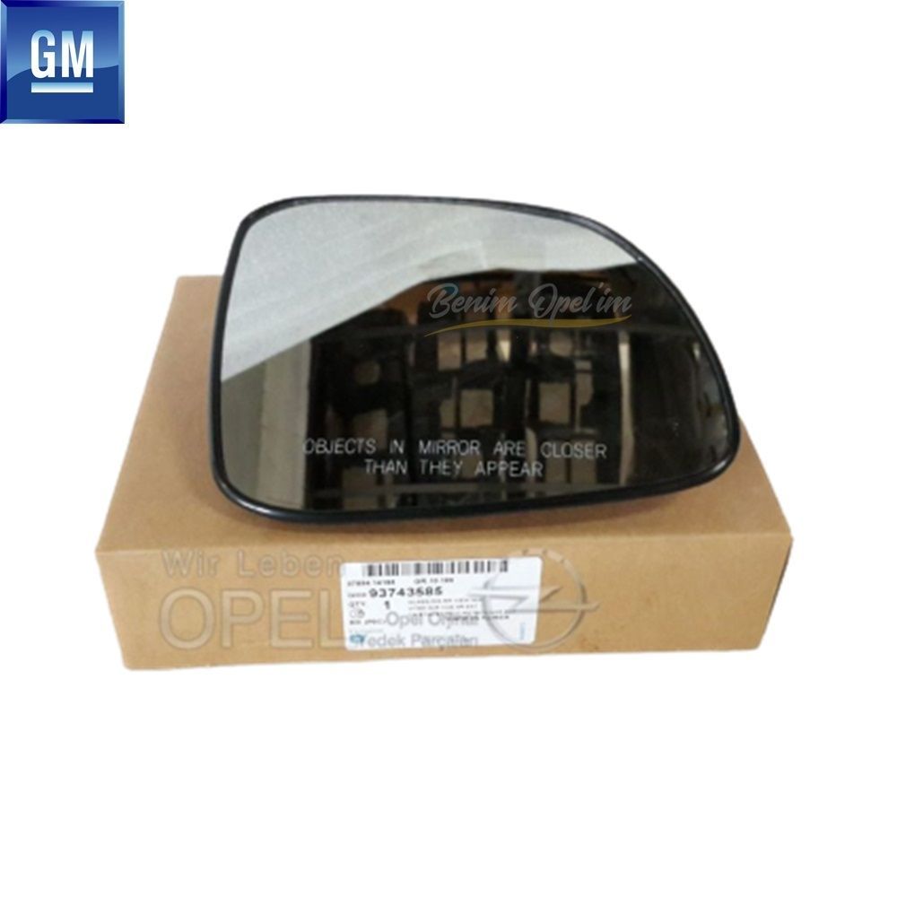 Chevrolet Captiva Right Outside Rear View Mirror Glass 2007-2012 GM Original 93743585