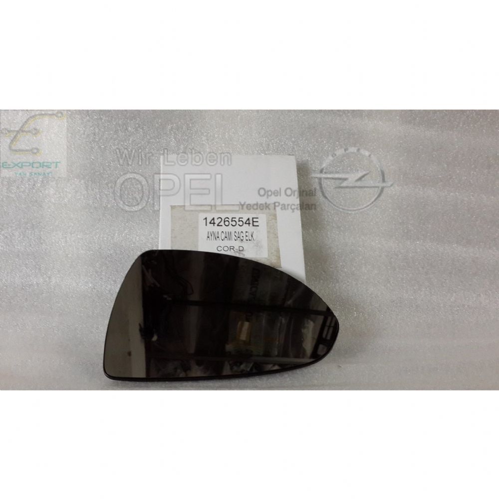 Product Code : 1426554E - Opel Corsa D Right Outside Rear View Mirror Glass Electric 1st Class Quality 1426554