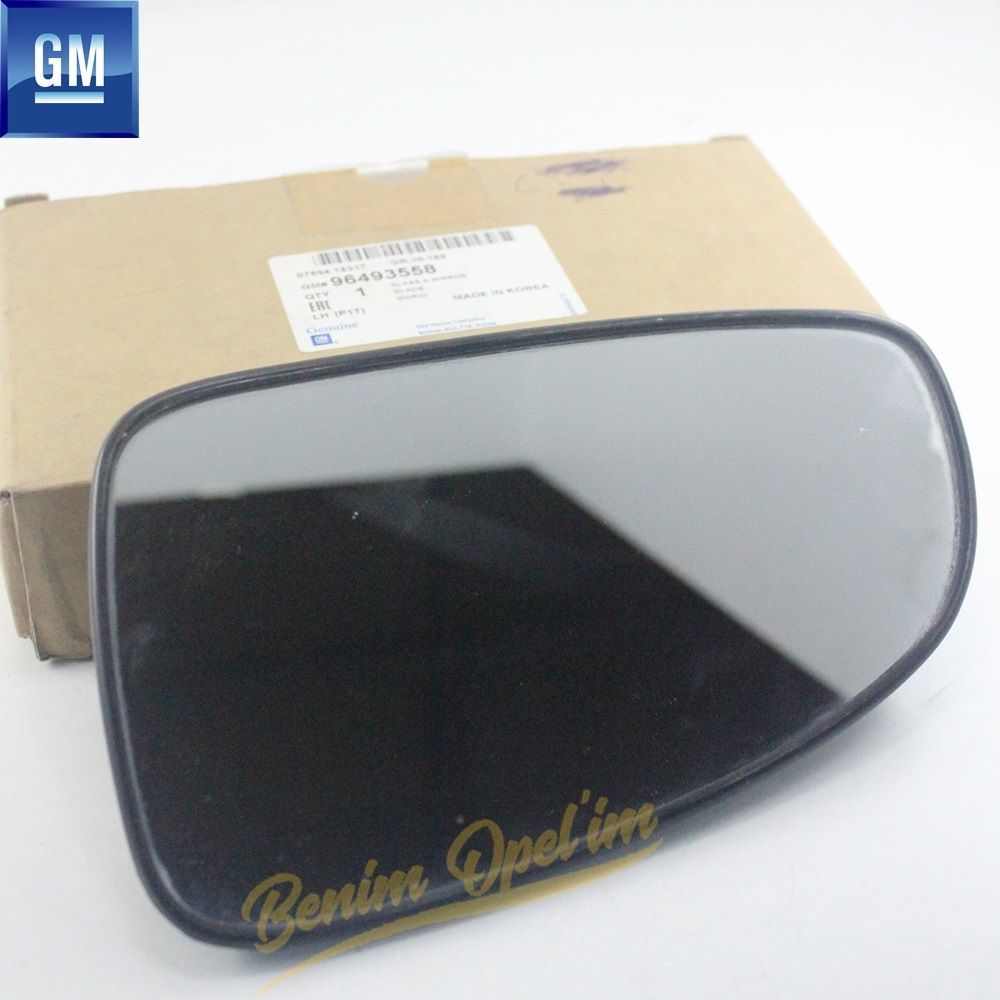 Chevrolet Aveo, Kalos Left Outside Rear View Mirror Glass Electric Heated GM Original 96493558