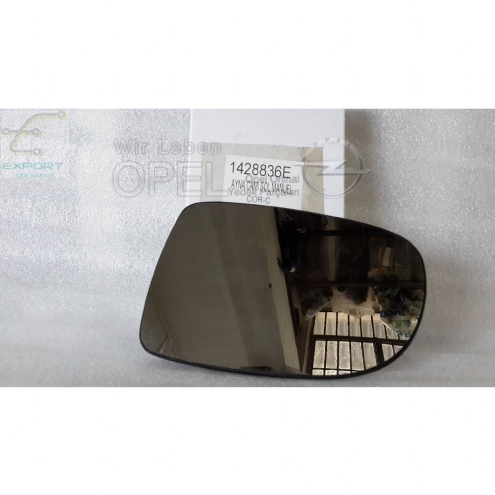 Opel Corsa C Left Outside Rear View Mirror Glass Manual 1st Class Quality 1428836