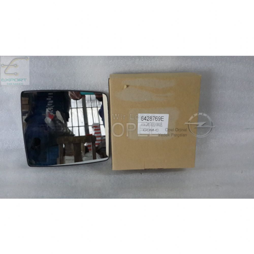 Product Code : 6428769E - Opel Combo C Right Outside Rear View Mirror Glass Manual 1st Class Quality 6428769