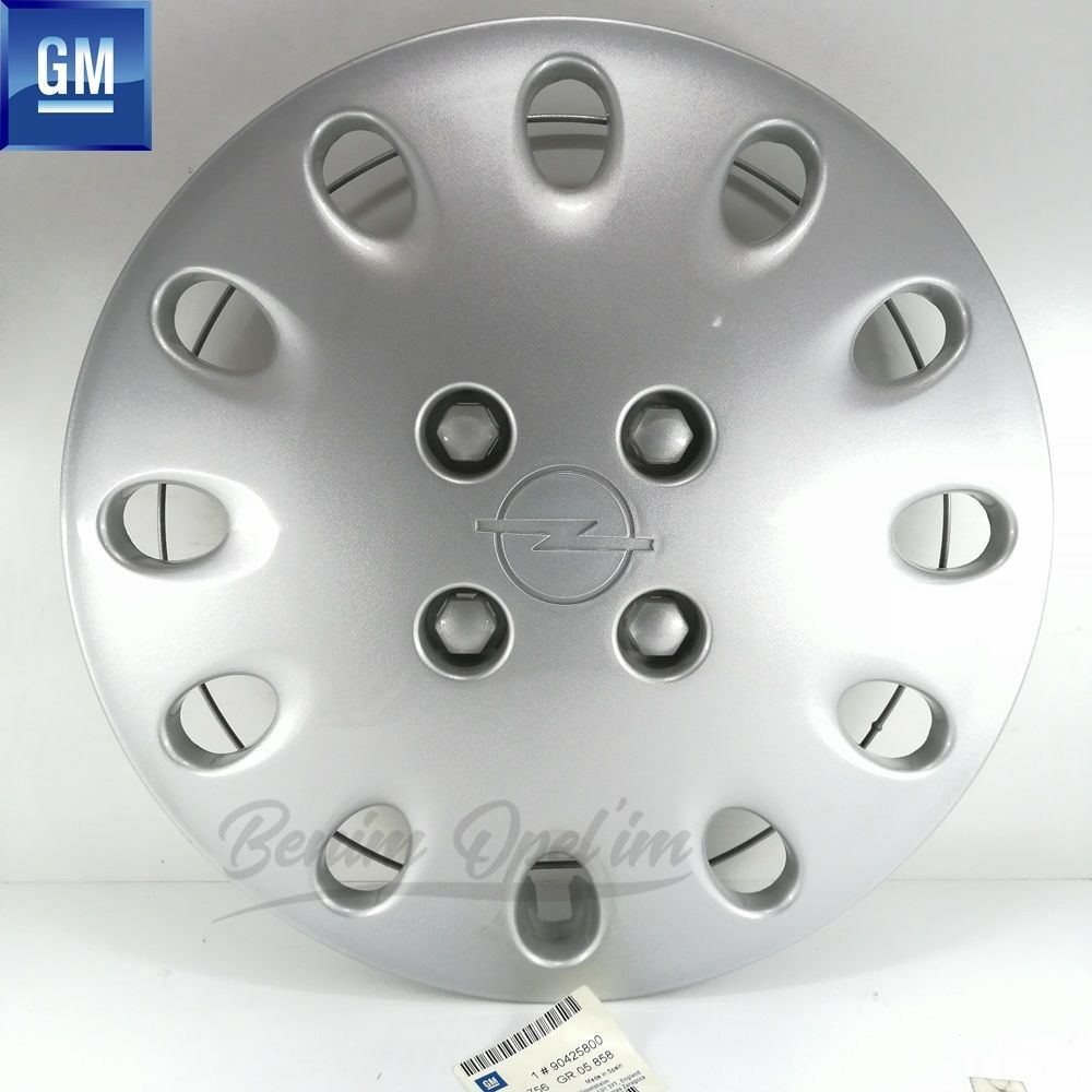 Opel Corsa B, Tigra A Wheel Cover Silver Grey 4 Lug 5Jx13 13 Inch 1 Piece Price GM Genuine 1006756